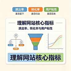 三沙建站-理解网站核心指标：跳出率、转化率与用户粘性