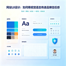 三沙建站-网站UI设计：如何用视觉语言传递品牌信任感
